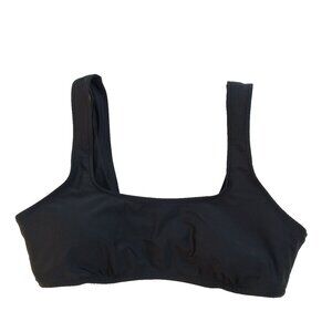 Swimwear Top Size X-SMALL(0-2) Black Beachwear Knit Spandex Padded